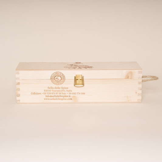 Confezione in legno 1 bottiglia VUOTO