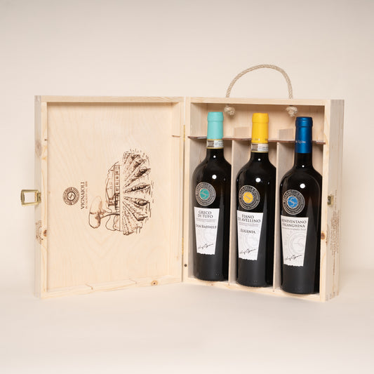 Confezione in legno 3 Vini Bianchi